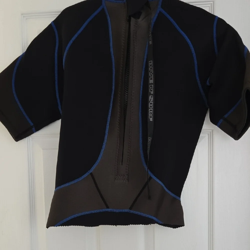 Mens Black Wet Suit Top